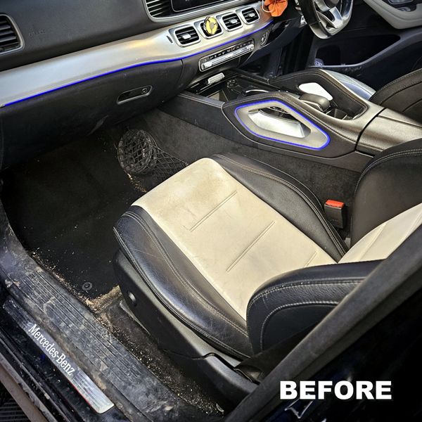 Avant nettoyage - Intérieur voiture - Remise à neuf